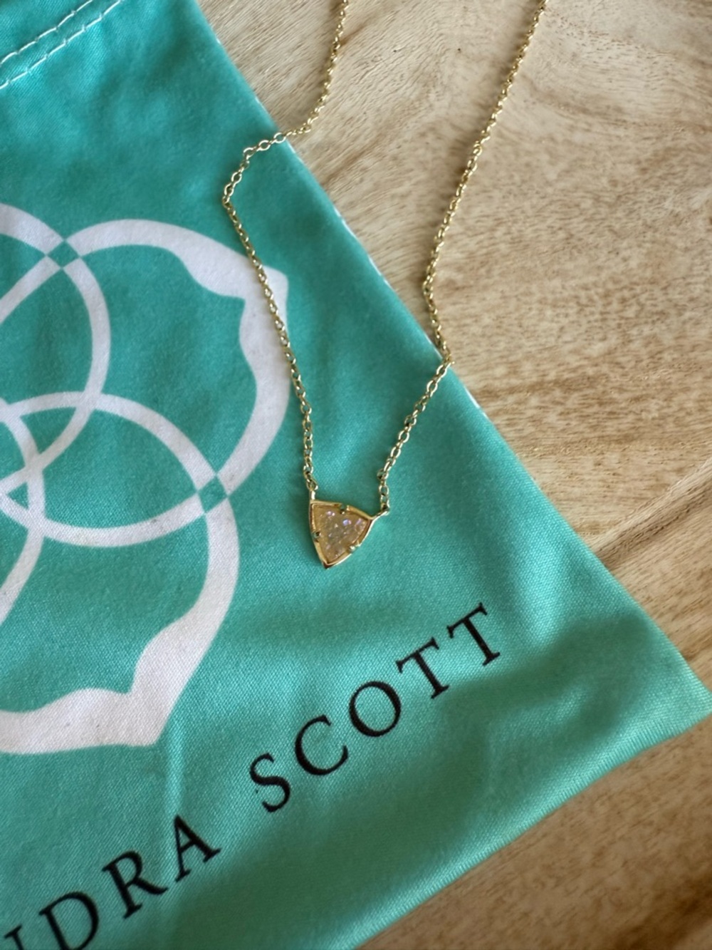 Kendra Scott Gold Iridescent Druzy Perry Pendant Necklace